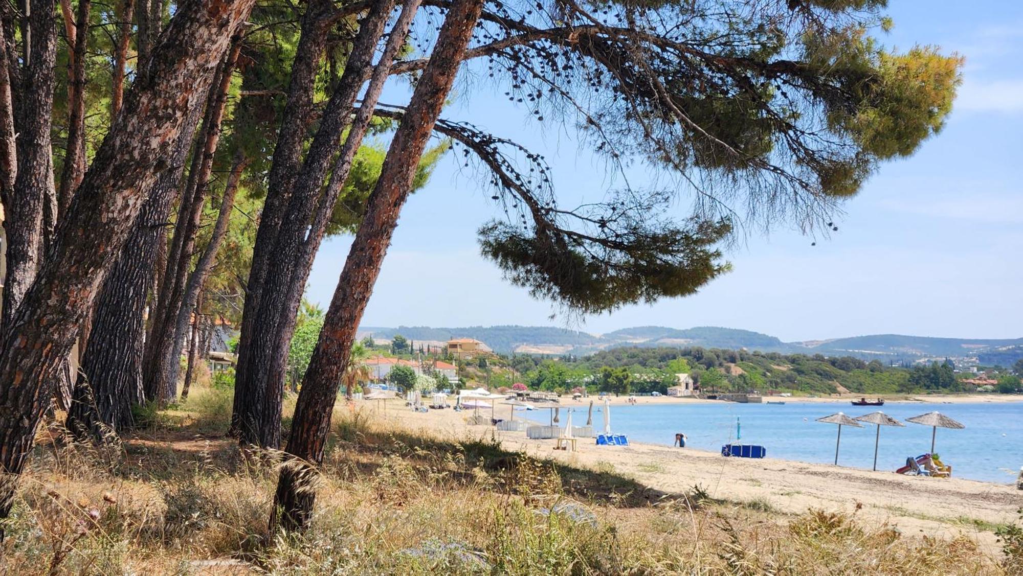 Pine Beach Holiday Home 2 Bedrooms 50 Meters To The Beach Kalyves Polygyrou Exterior photo